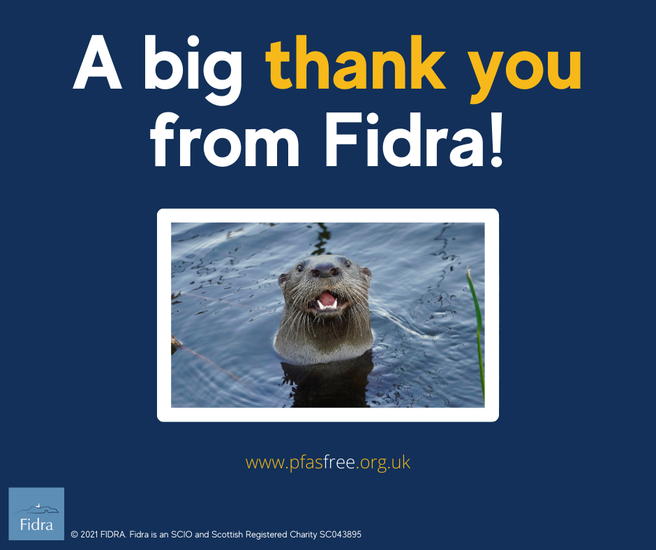 A big thank you from Fidra! You have made sure MPs all over the country now know about PFAS.