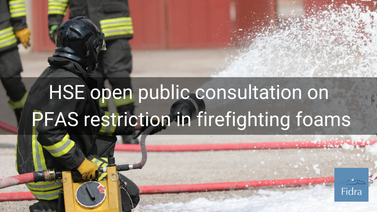 The UK has opened a public consultation on the restriction of PFAS (forever chemicals) in firefighting foams.
